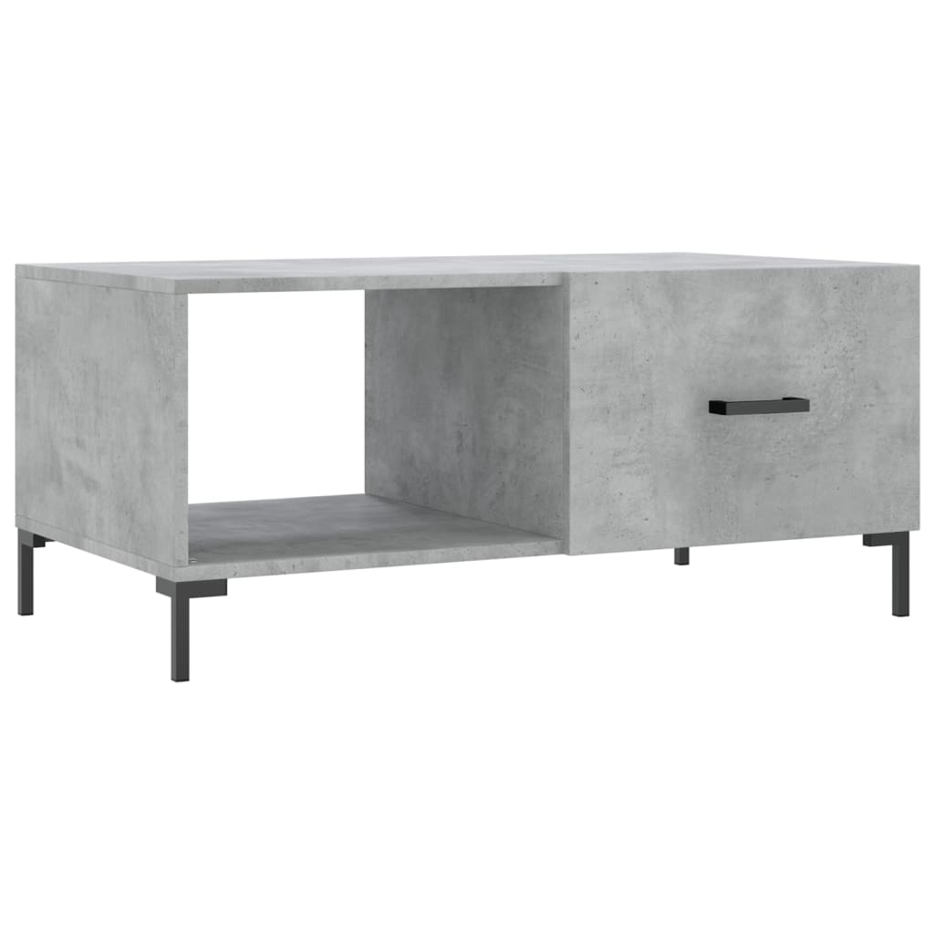 Tavolino da Salotto Grigio Cemento 90x50x40cm Legno Multistrato - homemem39