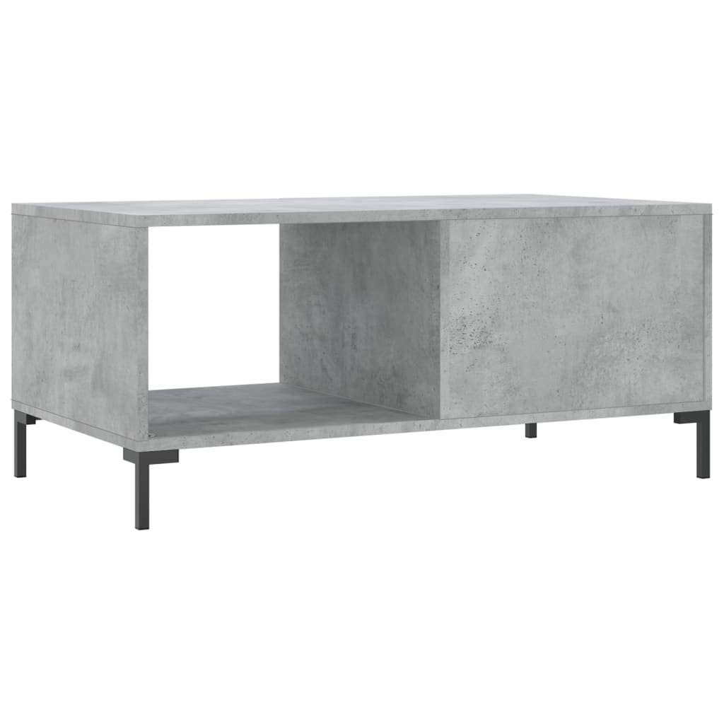 Tavolino da Salotto Grigio Cemento 90x50x40cm Legno Multistrato - homemem39