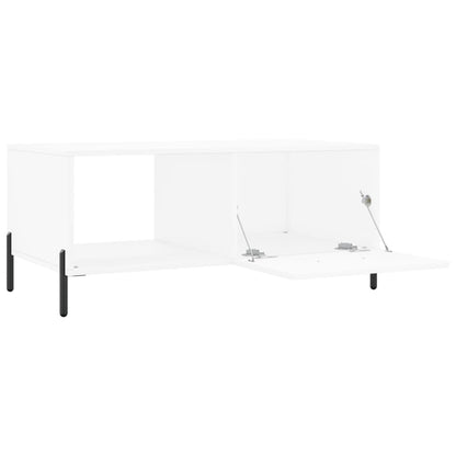 Tavolino da Salotto Bianco 90x50x40 cm in Legno Multistrato - homemem39