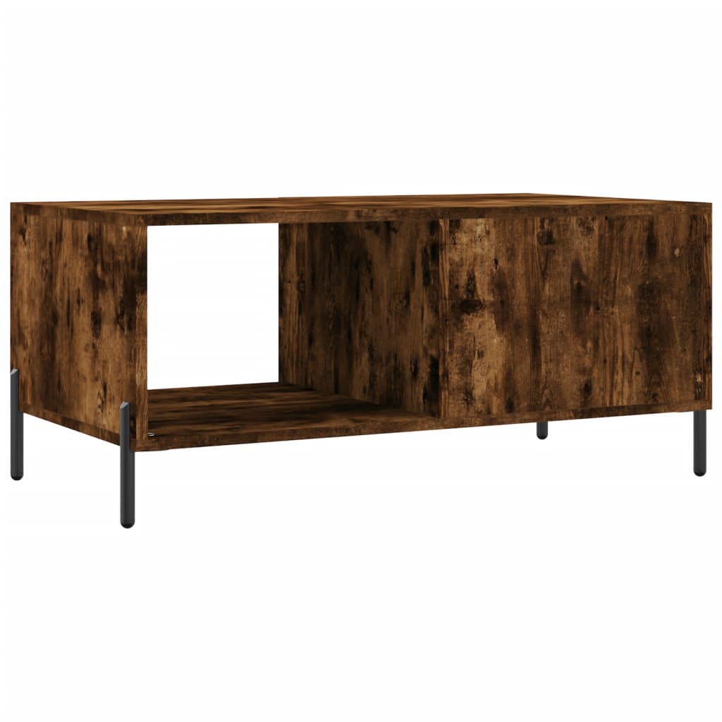 Tavolino da Salotto Rovere Fumo 90x50x40cm in Legno Multistrato - homemem39