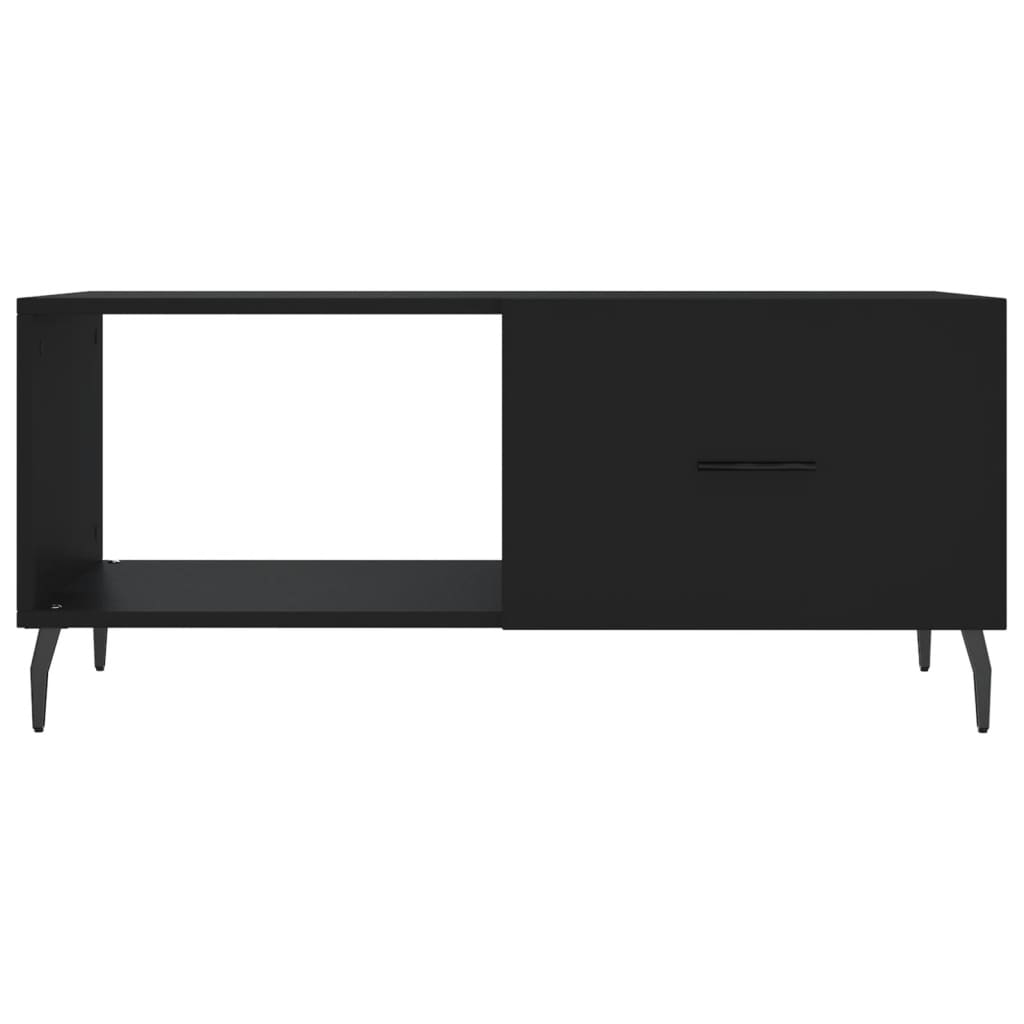 Tavolino da Salotto Nero 90x50x40 cm in Legno Multistrato - homemem39