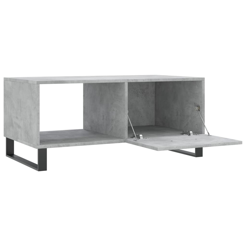 Tavolino da Salotto Grigio Cemento 90x50x40cm Legno Multistrato - homemem39