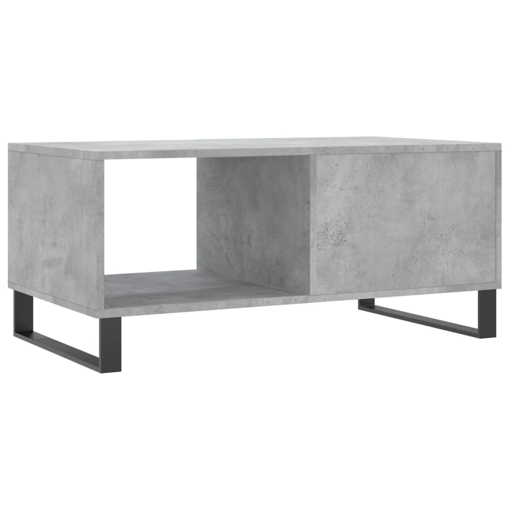 Tavolino da Salotto Grigio Cemento 90x50x40cm Legno Multistrato - homemem39