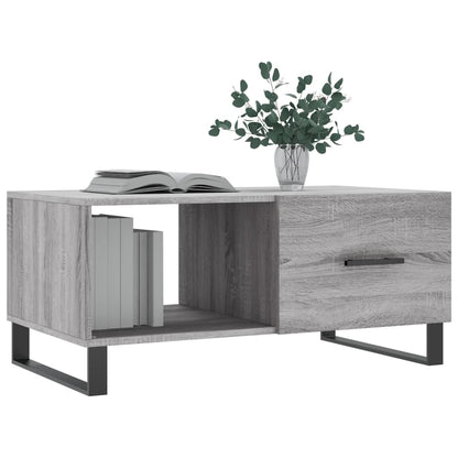 Tavolino da Salotto Grigio Sonoma 90x50x40 cm Legno Multistrato - homemem39