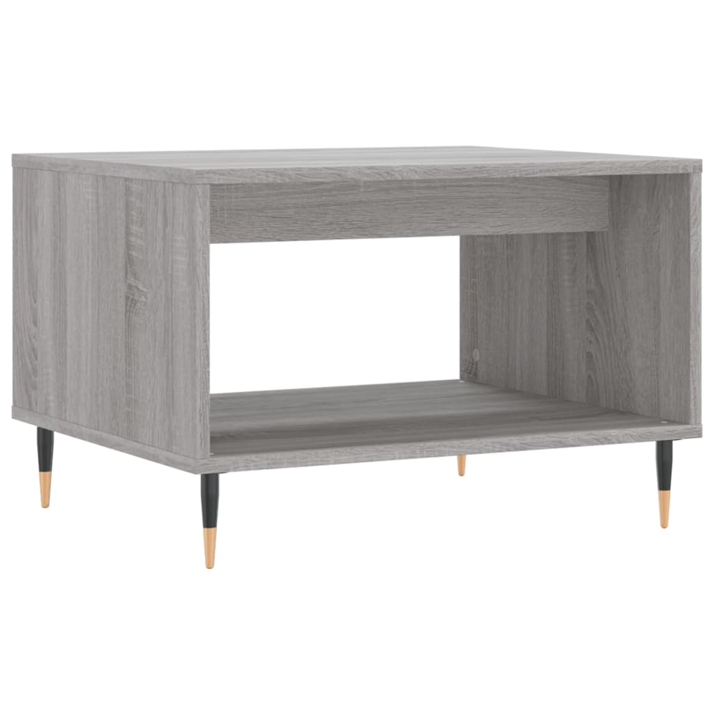 Tavolino da Salotto Grigio Sonoma 60x50x40 cm Legno Multistrato - homemem39