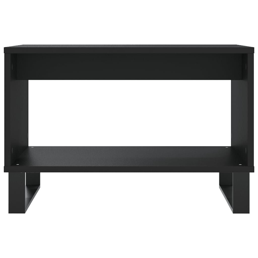 Tavolino da Salotto Nero 60x50x40 cm in Legno Multistrato - homemem39