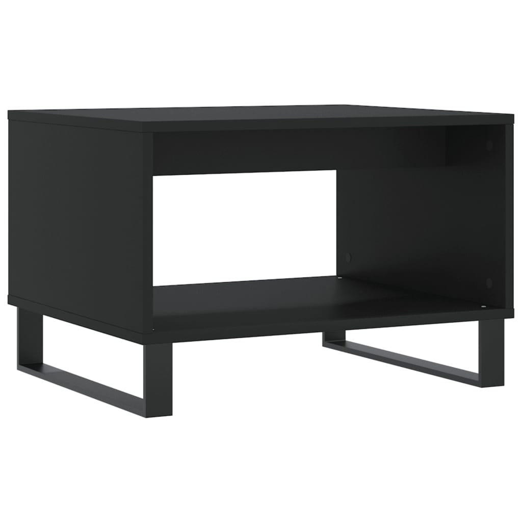 Tavolino da Salotto Nero 60x50x40 cm in Legno Multistrato - homemem39