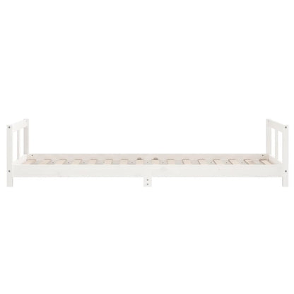 Giroletto per Bambini Bianco 90x200cm in Legno Massello di Pino - homemem39