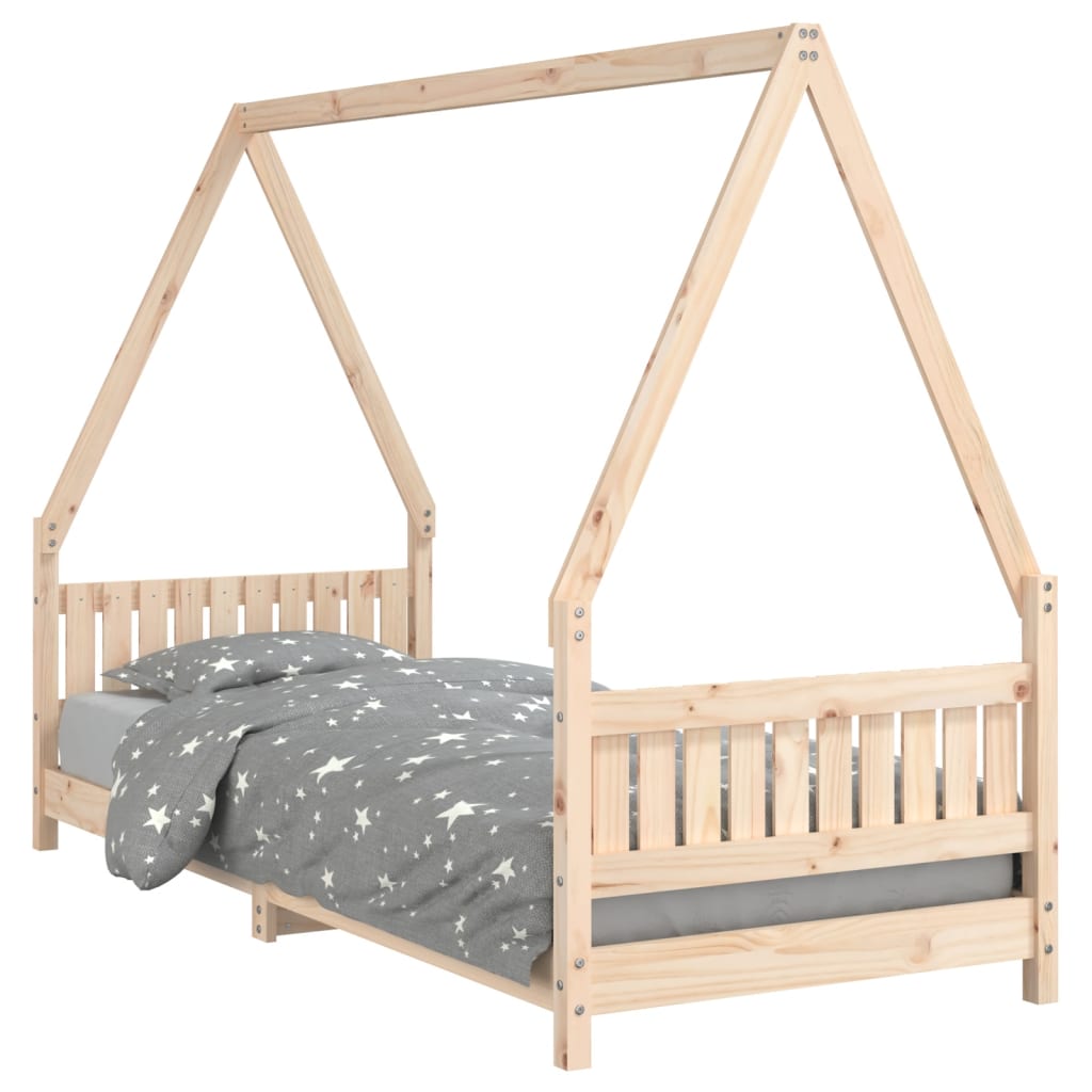 Giroletto per Bambini 80x200 cm in Legno Massello di Pino - homemem39