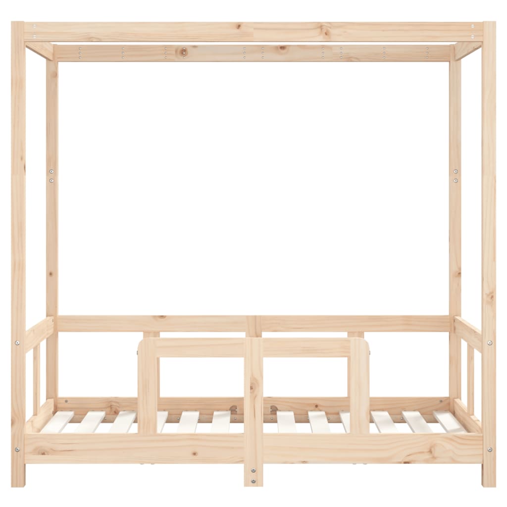 Giroletto per Bambini 70x140 cm in Legno Massello di Pino - homemem39