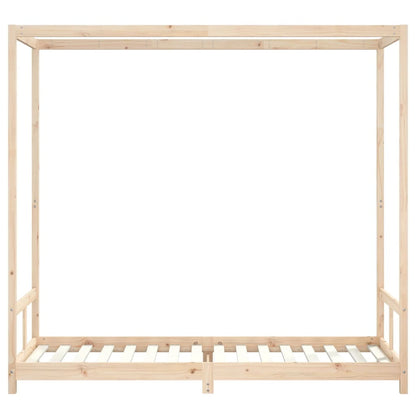 Giroletto per Bambini 80x200 cm in Legno Massello di Pino - homemem39