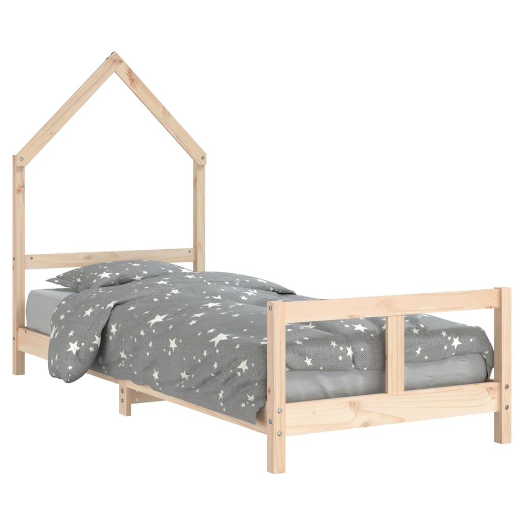 Giroletto per Bambini 80x200 cm in Legno Massello di Pino - homemem39