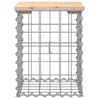 Panca Giardino Design Gabbione 33x31x42 cm Legno Massello Pino - homemem39