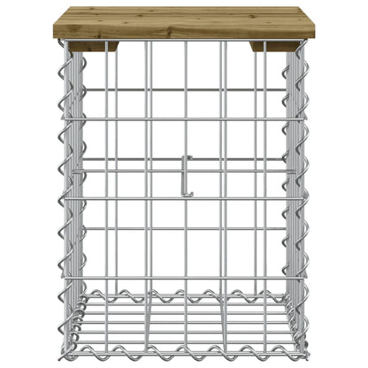 Panca da Giardino Design Gabbione 33x31x42 cm Pino Impregnato - homemem39