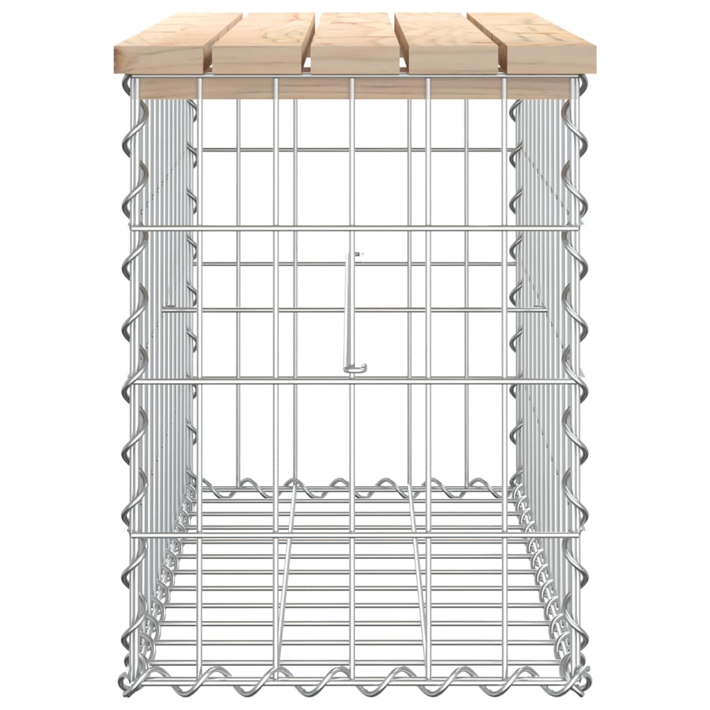 Panca Giardino Design Gabbione 63x31,5x42cm Legno Massello Pino - homemem39