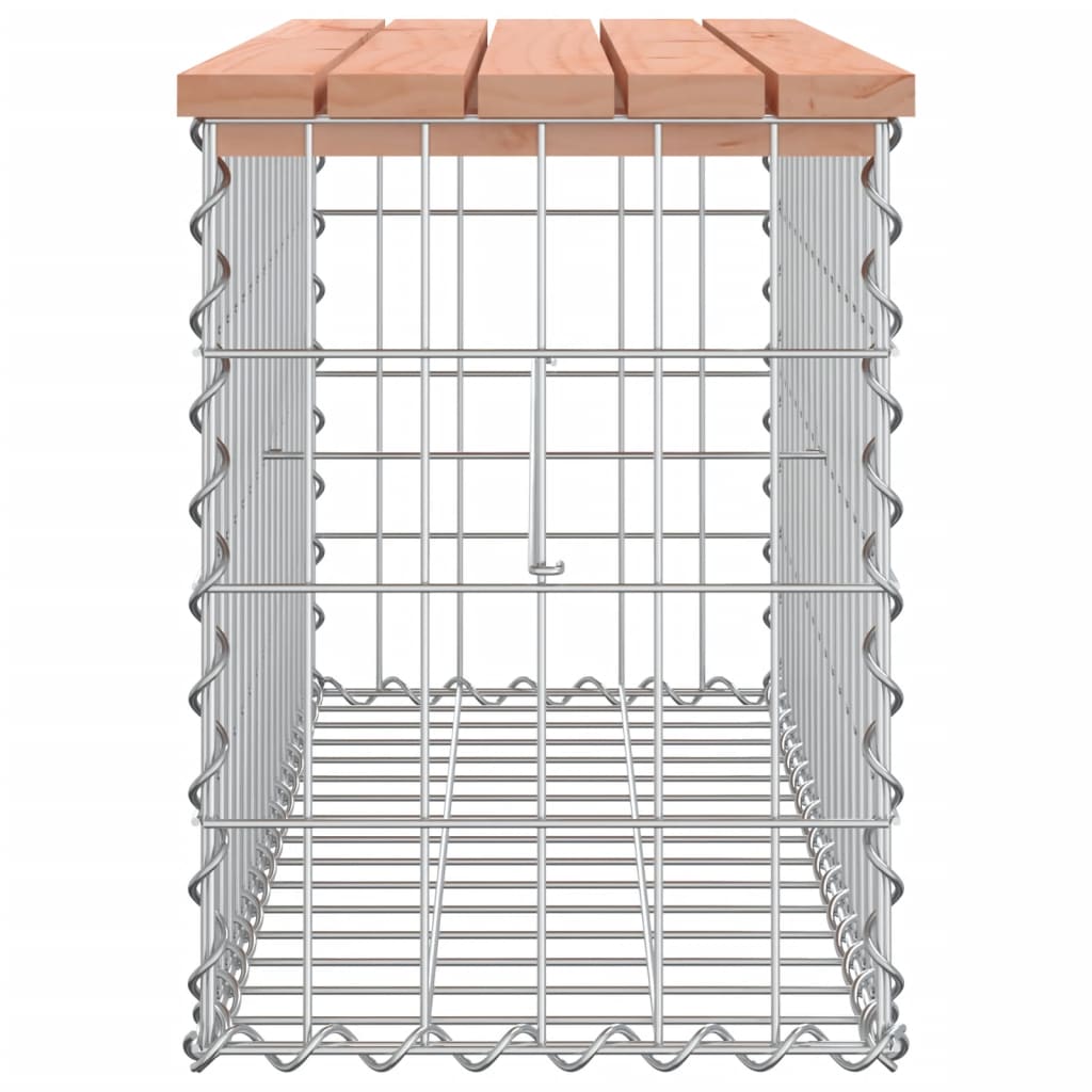 Panca da Giardino Design Gabbione 83x31,5x42cm Massello Douglas - homemem39