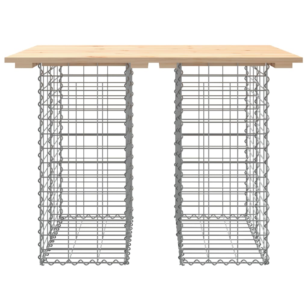 Panca Giardino Design Gabbione 100x70x72 cm Legno Massello Pino - homemem39