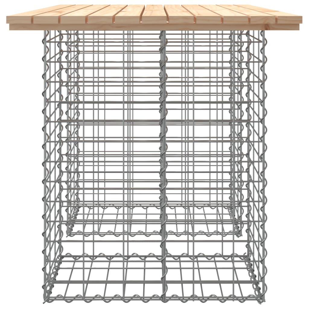 Panca Giardino Design Gabbione 100x70x72 cm Legno Massello Pino - homemem39