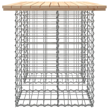 Panca Giardino Design Gabbione 100x70x72 cm Legno Massello Pino - homemem39