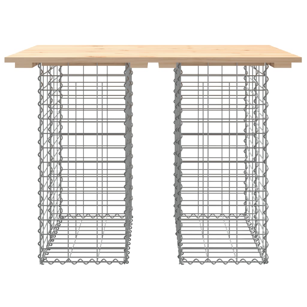 Panca Giardino Design Gabbione 100x70x72 cm Legno Massello Pino - homemem39