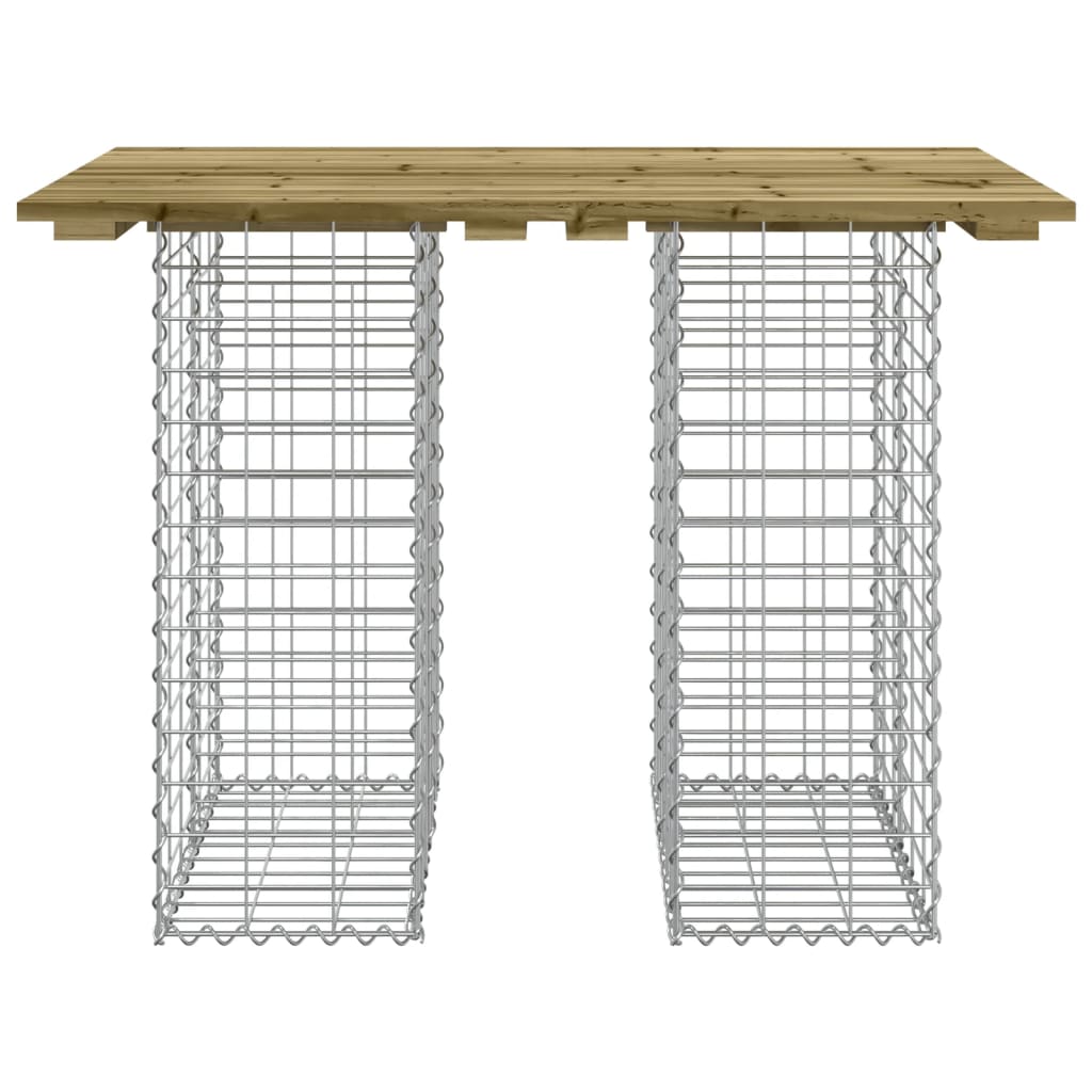 Panca da Giardino Design Gabbione 100x70x72 cm Pino Impregnato - homemem39