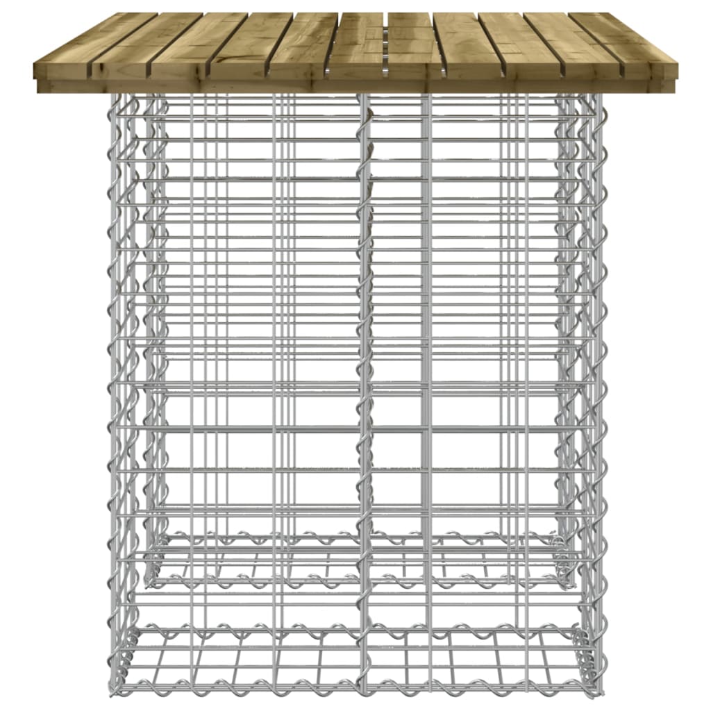 Panca da Giardino Design Gabbione 100x70x72 cm Pino Impregnato - homemem39