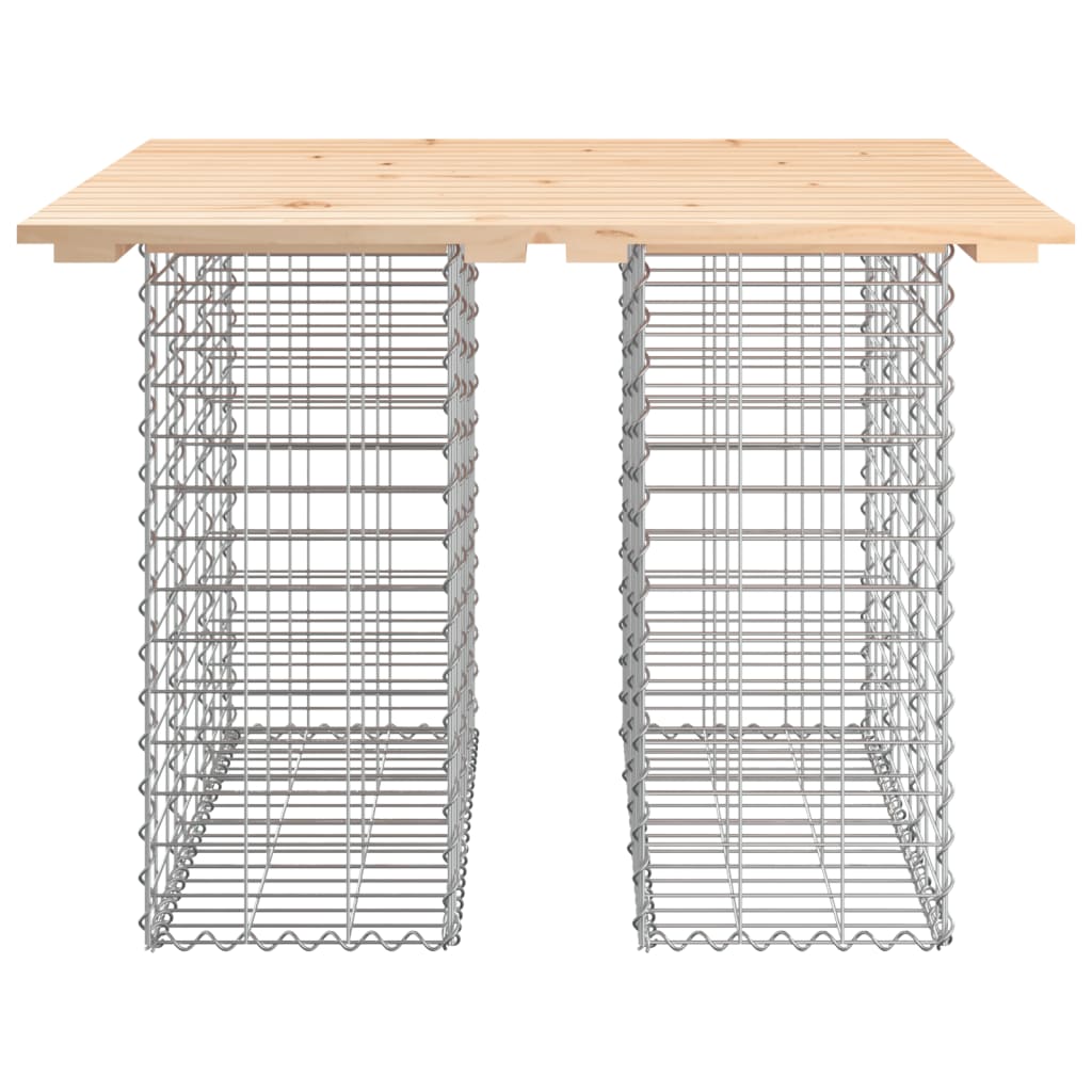 Panca Giardino Design Gabbione 100x102x72cm Legno Massello Pino - homemem39