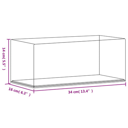 Scatola Espositiva Trasparente 34x16x14 cm in Acrilico - homemem39