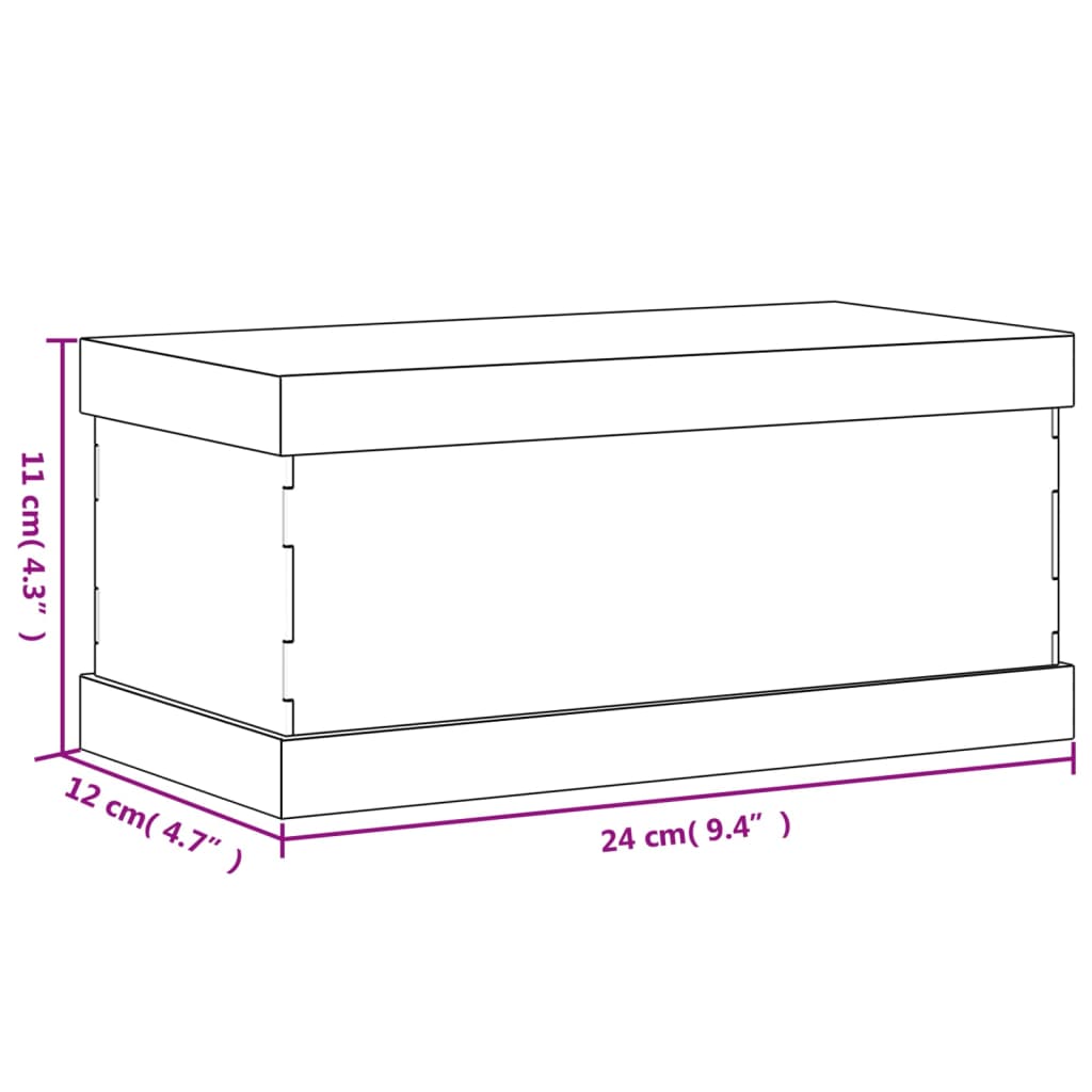 Scatola Espositiva Trasparente 24x12x11 cm in Acrilico - homemem39