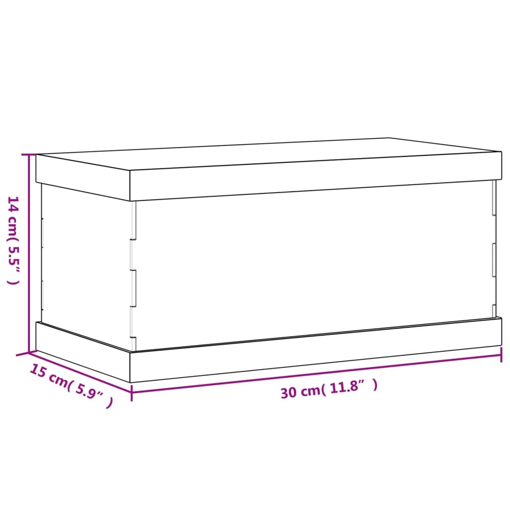 Scatola Espositiva Trasparente 30x15x14 cm in Acrilico - homemem39