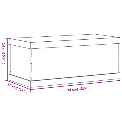 Scatola Espositiva Trasparente 34x16x14 cm in Acrilico - homemem39