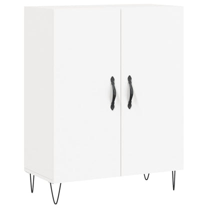 Credenza Bianca 69,5x34x180 cm in Legno Multistrato - homemem39