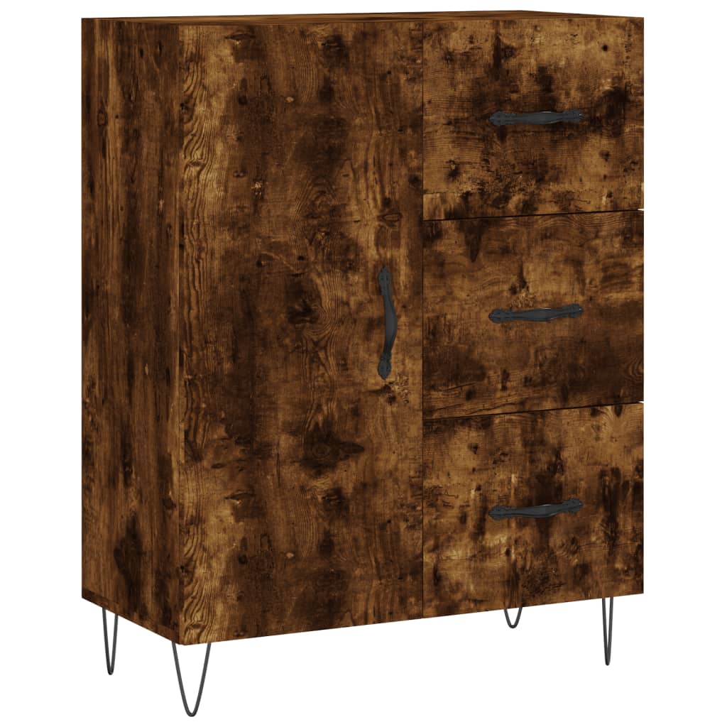 Credenza Rovere Fumo  69,5x34x180 cm in Legno Multistrato - homemem39