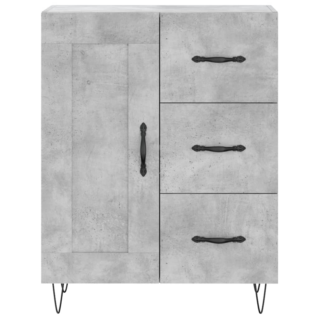 Credenza Grigio Cemento 69,5x34x180 cm in Legno Multistrato - homemem39