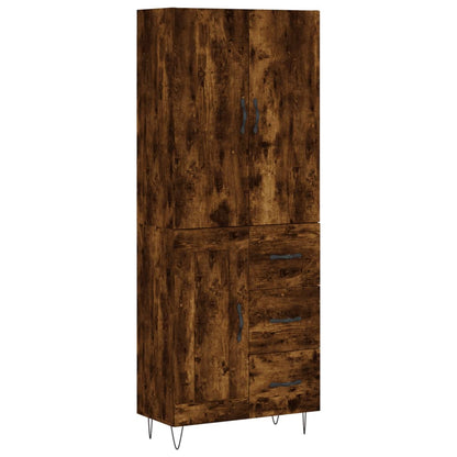 Credenza Rovere Fumo  69,5x34x180 cm in Legno Multistrato - homemem39