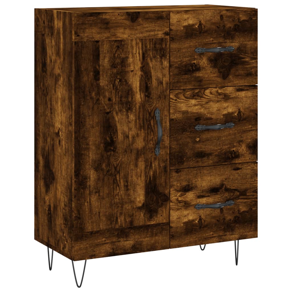 Credenza Rovere Fumo  69,5x34x180 cm in Legno Multistrato - homemem39