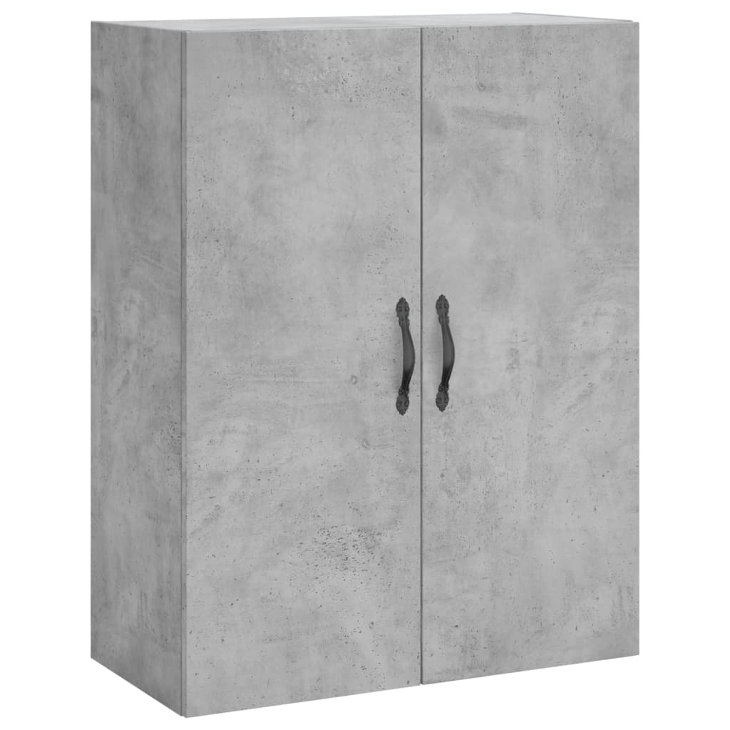 Credenza Grigio Cemento 69,5x34x180 cm in Legno Multistrato - homemem39