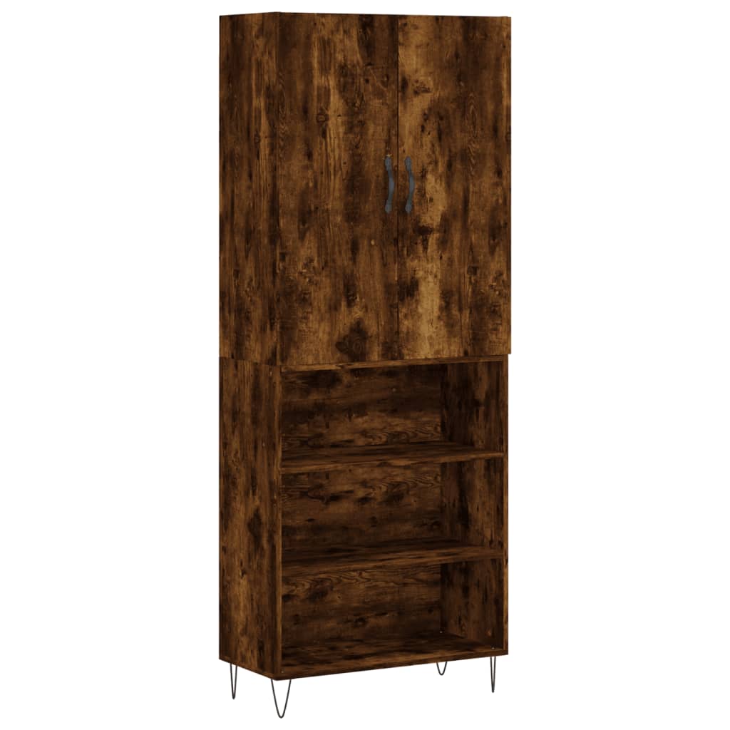 Credenza Rovere Fumo  69,5x34x180 cm in Legno Multistrato - homemem39