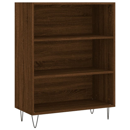 Credenza Rovere Marrone 69,5x34x180 cm in Legno Multistrato - homemem39