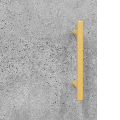 Credenza Grigio Cemento 69,5x34x180 cm in Legno Multistrato - homemem39