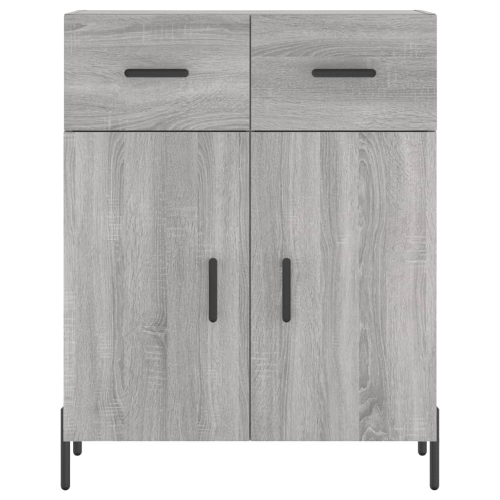 Credenza Grigio Sonoma 69,5x34x180 cm in Legno Multistrato - homemem39