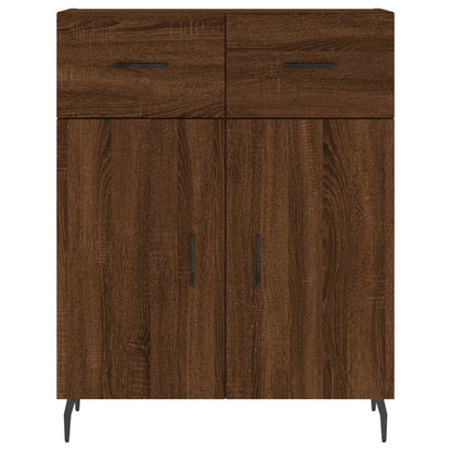 Credenza Rovere Marrone 69,5x34x180 cm in Legno Multistrato - homemem39