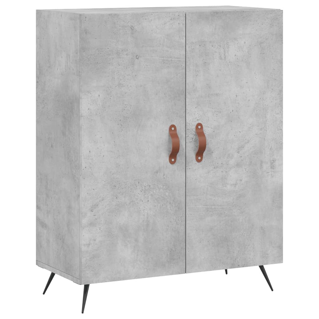 Credenza Grigio Cemento 69,5x34x180 cm in Legno Multistrato - homemem39