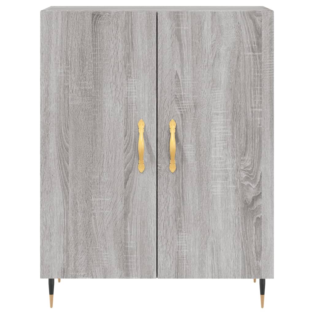 Credenza Grigio Sonoma 69,5x34x180 cm in Legno Multistrato - homemem39