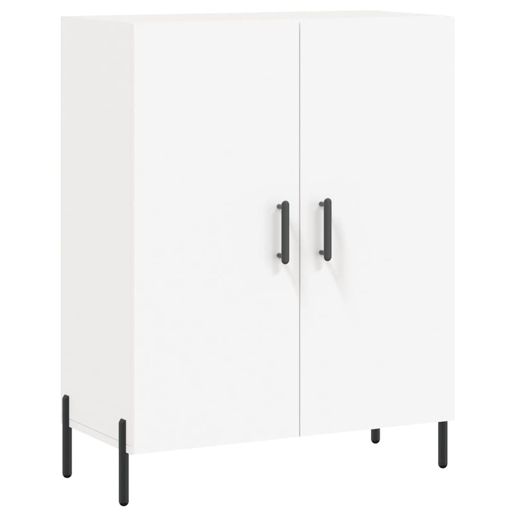 Credenza Bianca 69,5x34x180 cm in Legno Multistrato - homemem39