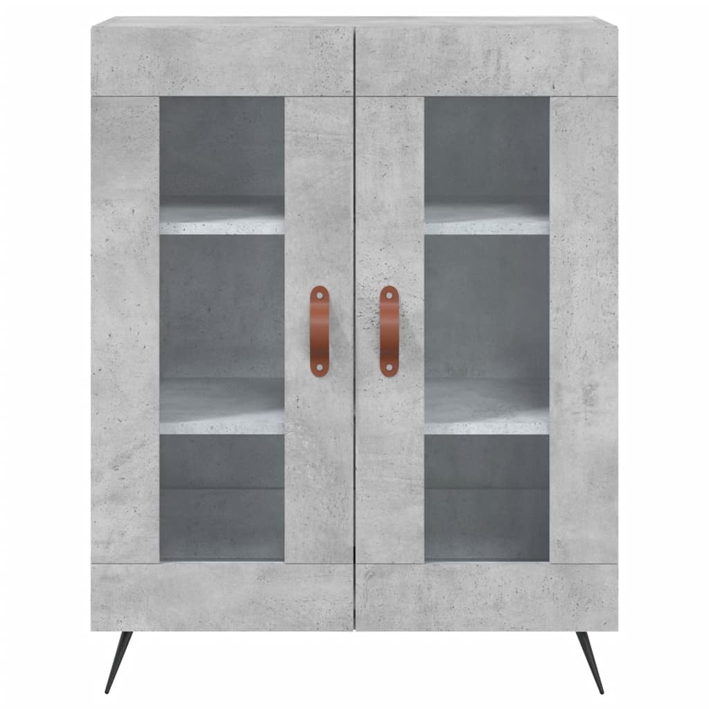 Credenza Grigio Cemento 69,5x34x180 cm in Legno Multistrato - homemem39