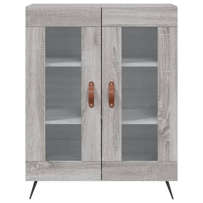 Credenza Grigio Sonoma 69,5x34x180 cm in Legno Multistrato - homemem39