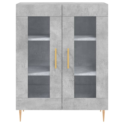 Credenza Grigio Cemento 69,5x34x180 cm in Legno Multistrato - homemem39