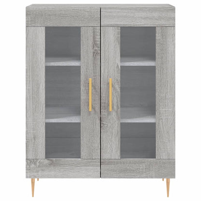 Credenza Grigio Sonoma 69,5x34x180 cm in Legno Multistrato - homemem39