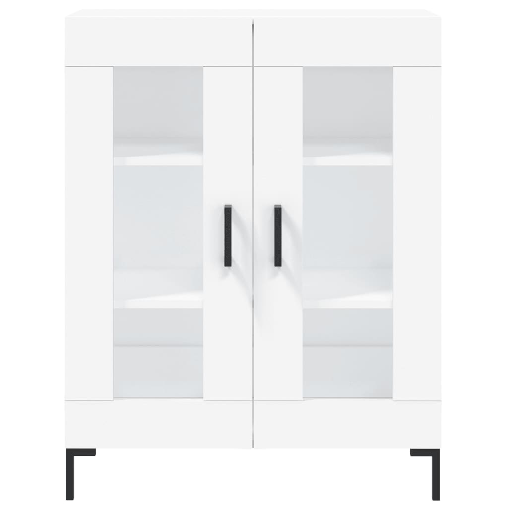 Credenza Bianca 69,5x34x180 cm in Legno Multistrato - homemem39